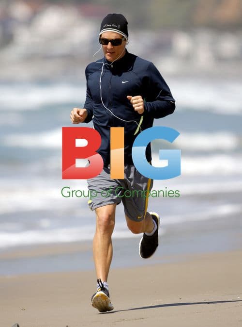 Matthew McConaughey Jogging on the Beach