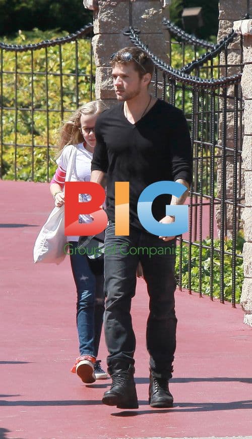 Ryan Phillippe and Kids at Castle Park