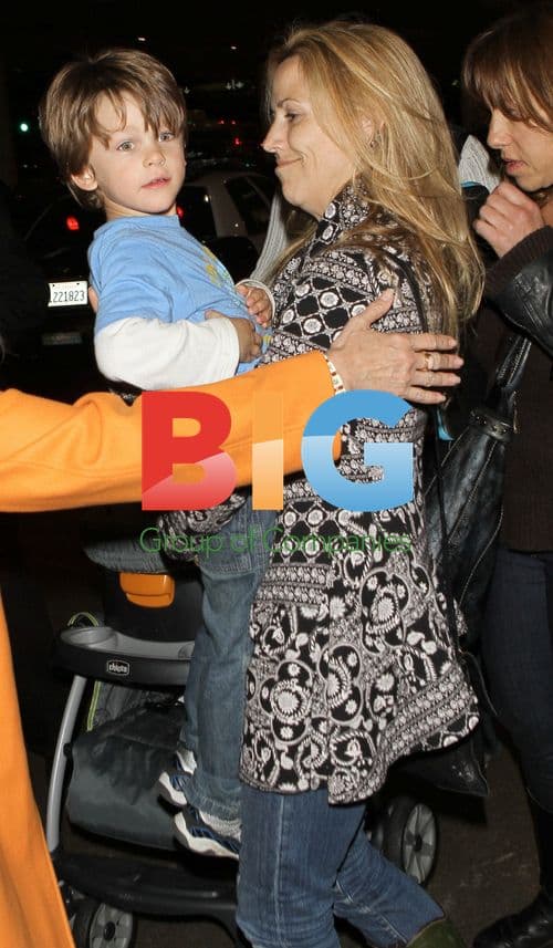 Sheryl Crow and son Levi at LAX
