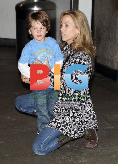 Sheryl Crow and son Levi at LAX