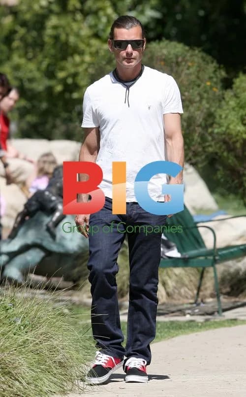 Gavin Rossdale and Son Kingston at Park
