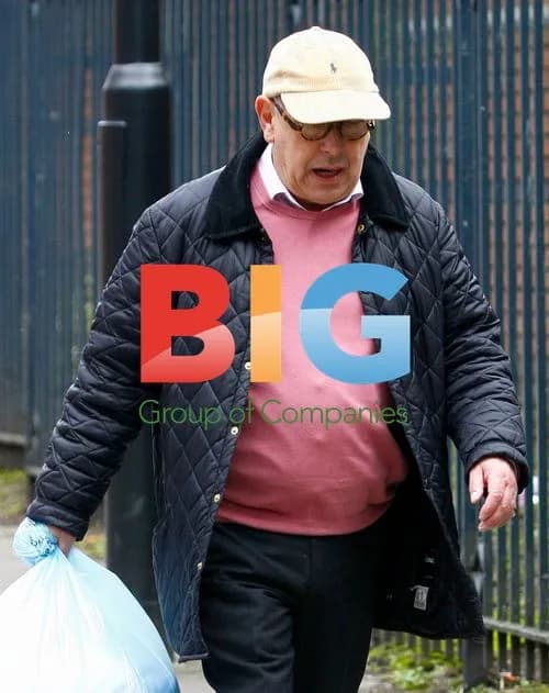Malcolm Hebden arriving at Coronation Street