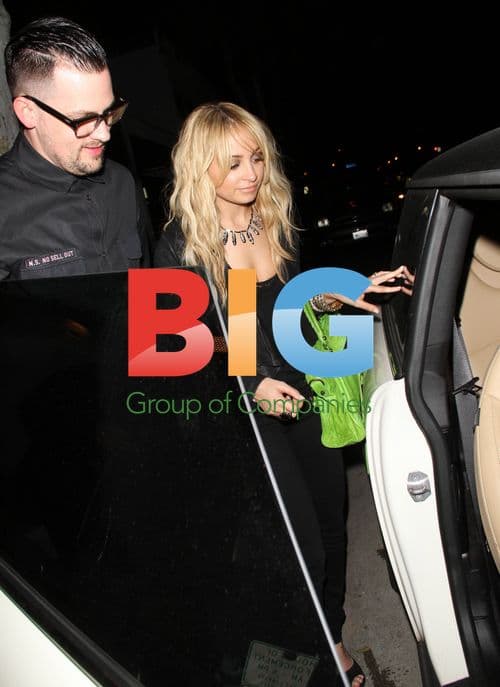 Nicole Richie and Joel Madden leaving event