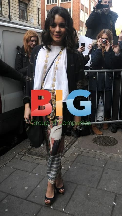 Vanessa Hudgens Leaves Radio One Studios in London