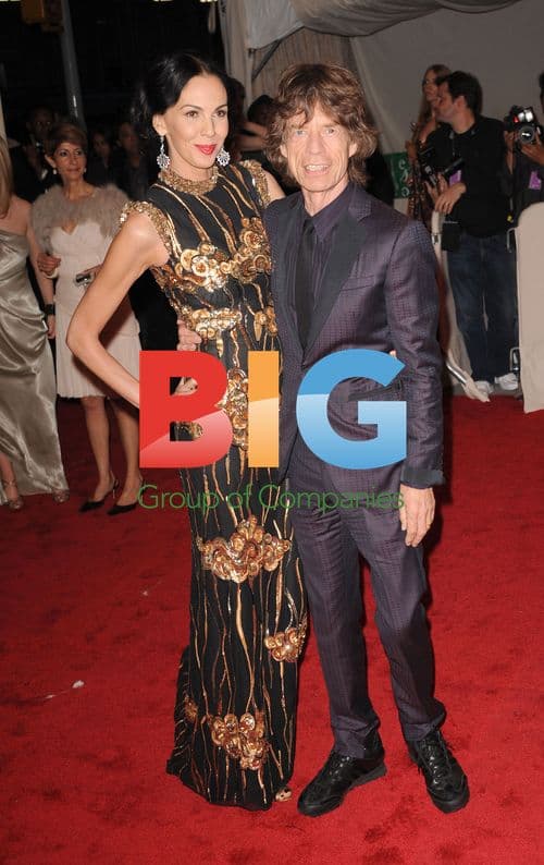 L'Wren Scott, Mick Jagger at Alexander McQueen Gala