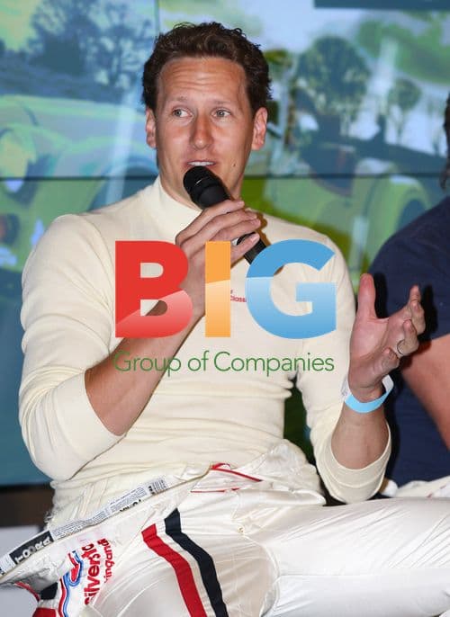 Brendan Cole, Charley Boorman, Heston Blumenthal at Silverstone Classic