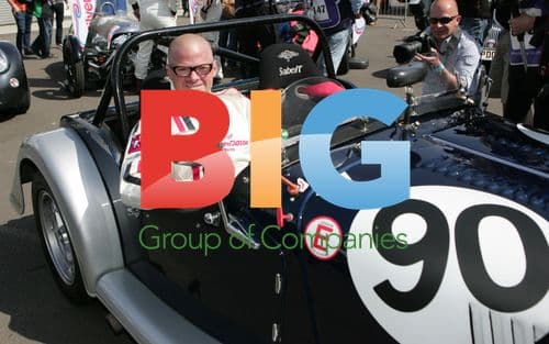 Brendan Cole, Charley Boorman, Heston Blumenthal at Silverstone Classic