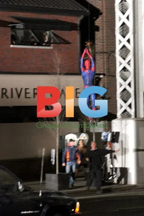 Andrew Garfield on set of "The Amazing Spider-Man"