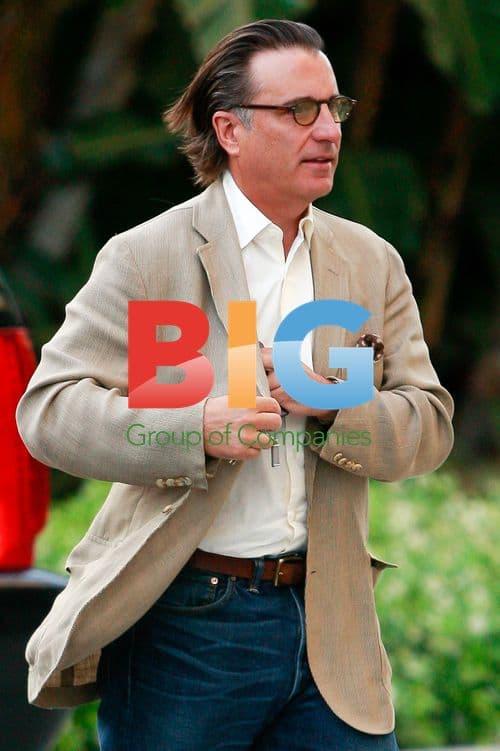 Andy Garcia and Daughter at Lakers Game