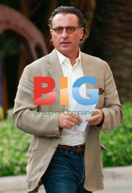 Andy Garcia and Daughter at Lakers Game