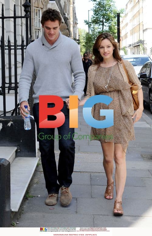 Kelly Brook and Thom Evans Seen at Doctor's Appointment
