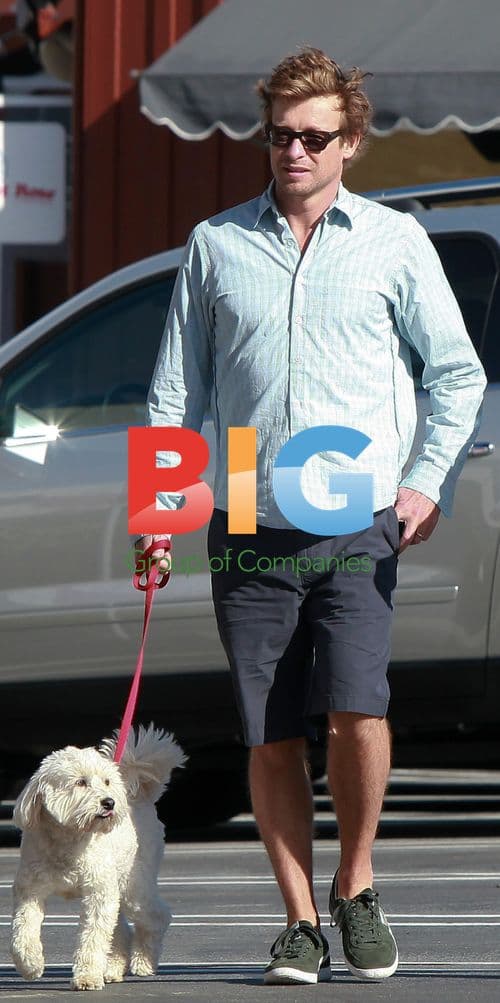 Simon Baker and Family Out for Breakfast