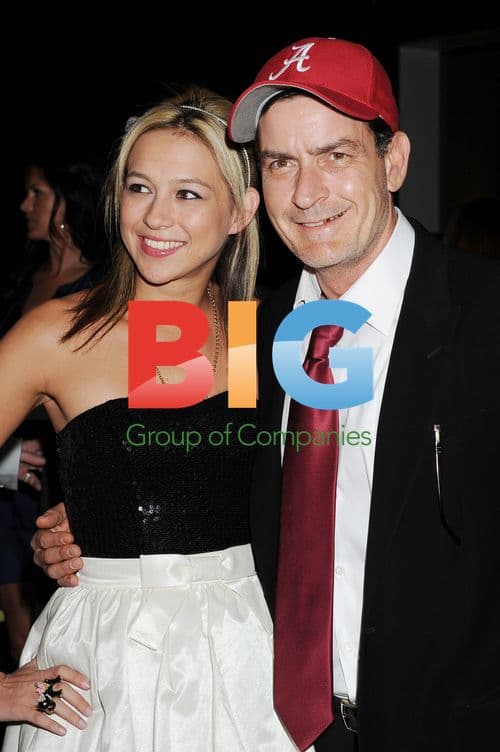 Natalie Kenly and Charlie Sheen at Diabetes Gala