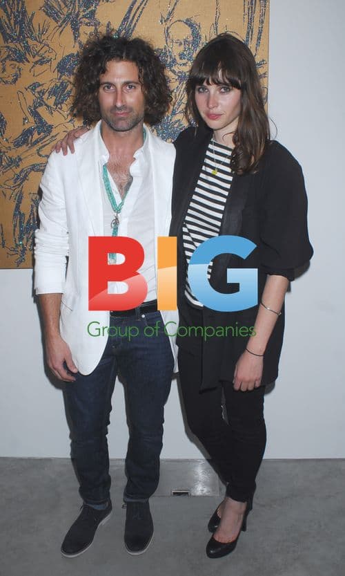 Artist Todd DiCiurcio and Felicity Jones