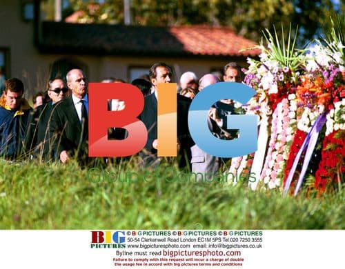 Severiano Ballesteros at mother's funeral
