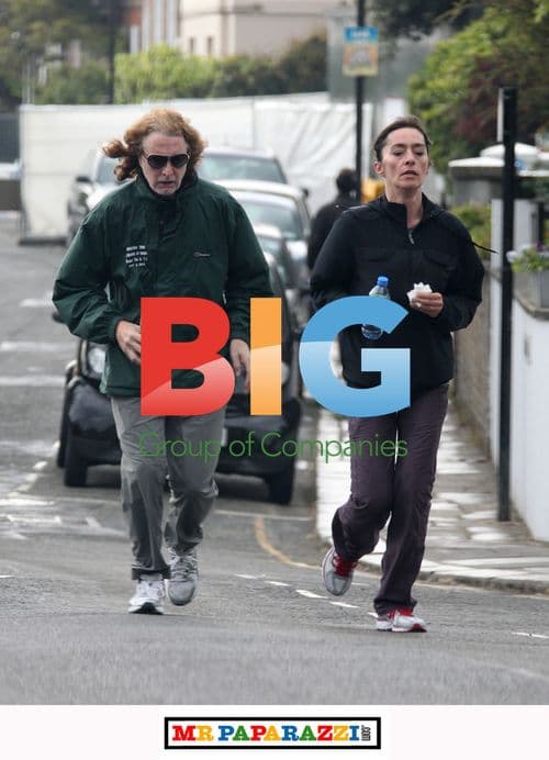 David Threlfall Running with Wife in London