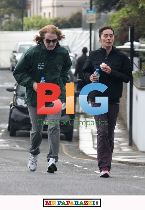 David Threlfall Running with Wife in London