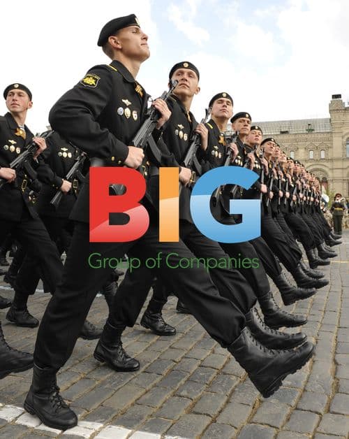 Putin and Medvedev at Russia Military Parade