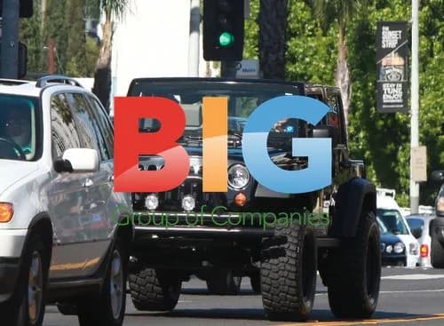 David Beckham Driving in Hollywood