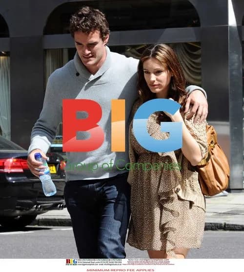 Kelly Brook and Thom Evans arrive at London doctor