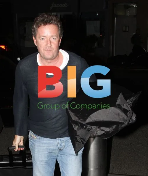 Piers Morgan Arriving at Hotel in NYC