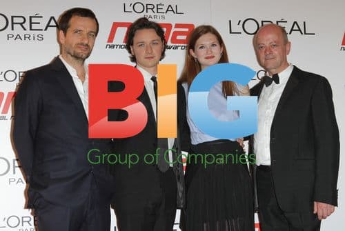 Bonnie Wright & James McAvoy at L'oreal National Movie Awards