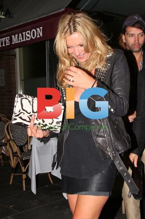 Kate Moss Leaving London Restaurant