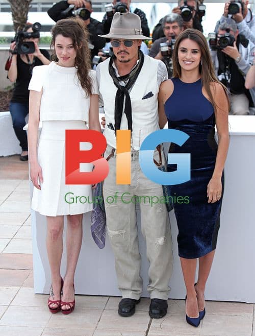 Astrid Berges-Frisbey, Johnny Depp and Penelope Cruz at Cannes