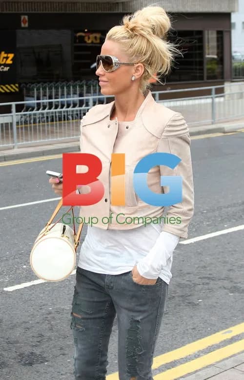 Katie Price Arrives at Manchester Airport