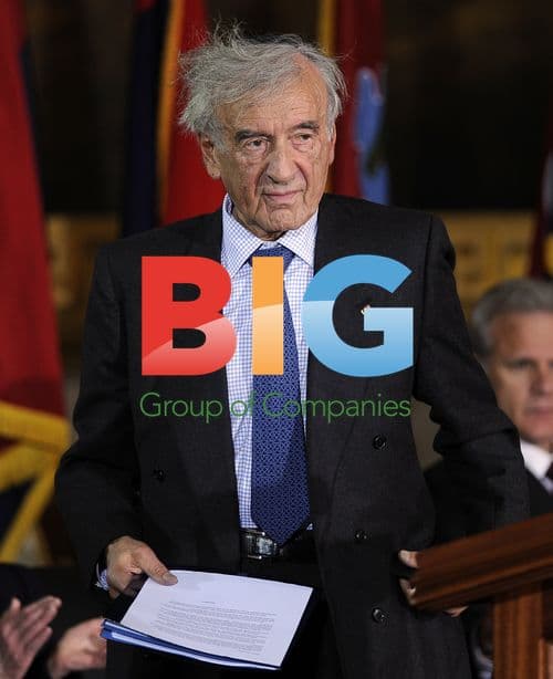 Elie Wiesel at Holocaust commemoration