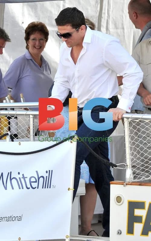 Alex Reid parties on yacht in Cannes