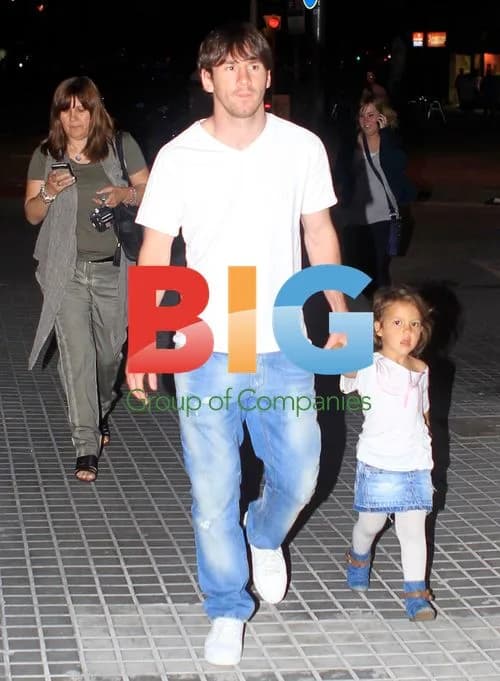 Lionel Messi with Family in Barcelona