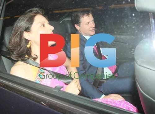 Nick Clegg and Wife Miriam Attend Event