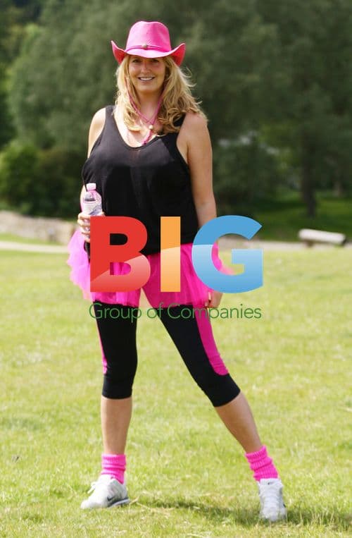 Penny Lancaster Stewart at Breast Cancer Care's Pink Ribbonwalk