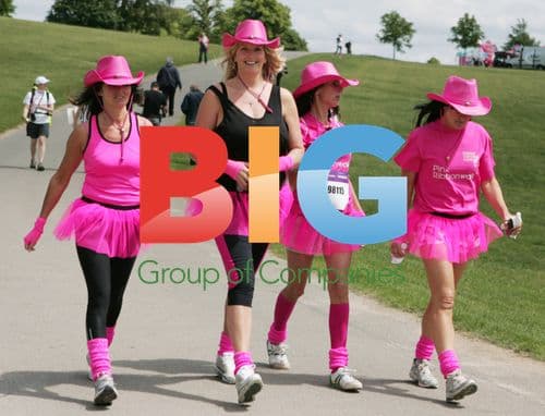 Penny Lancaster Stewart at Breast Cancer Care's Pink Ribbonwalk