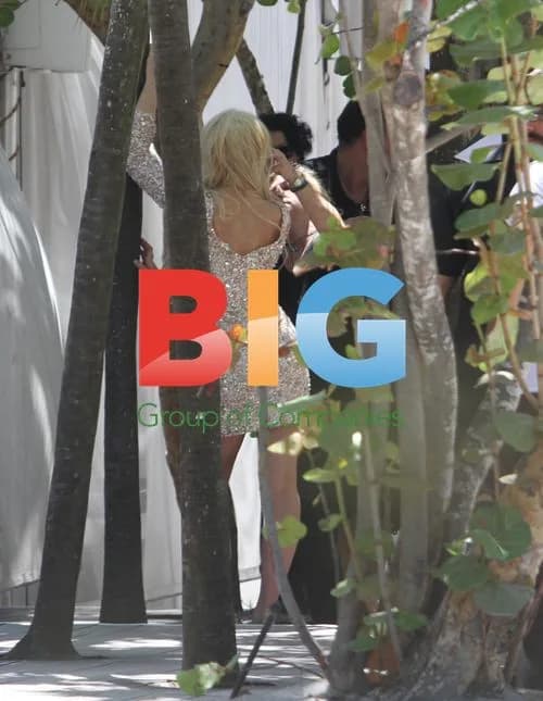 Lindsay Lohan Poses for Commercial Shoot