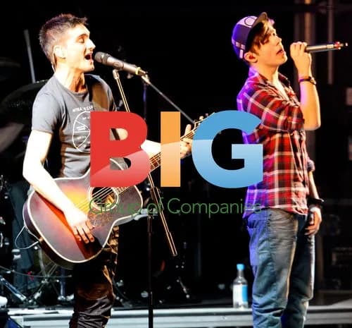 The Wanted Performing at Newbury Race Course