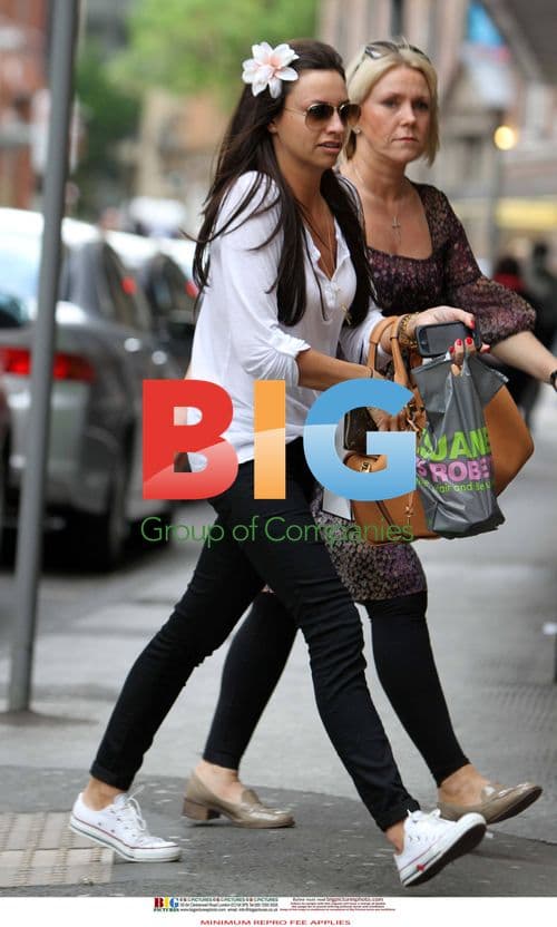 Stacey Giggs Visits Hair Salon in Manchester