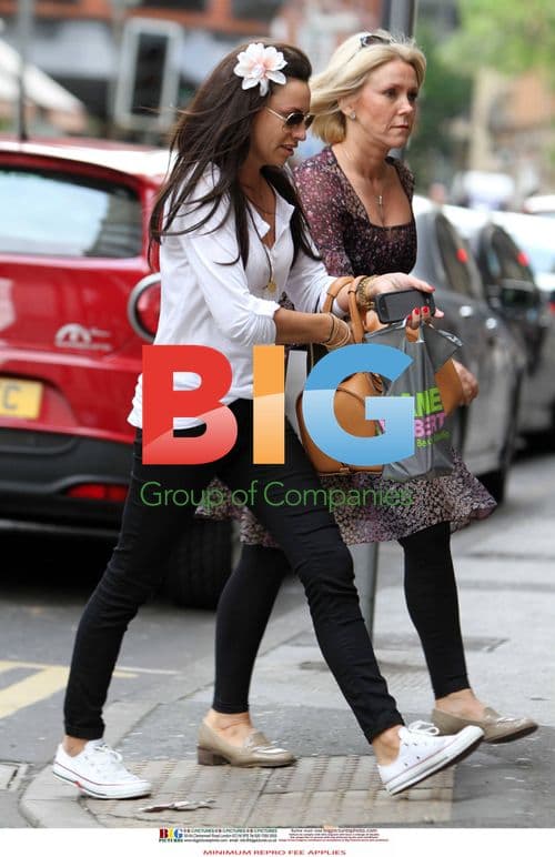 Stacey Giggs Visits Hair Salon in Manchester