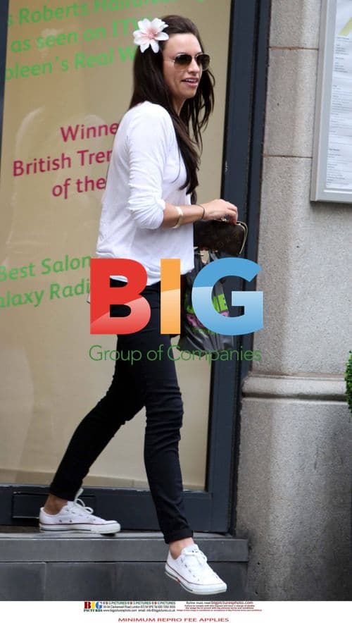 Stacey Giggs visits hair and beauty boutique