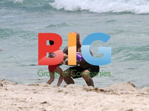 Ami James and Family at Miami Beach