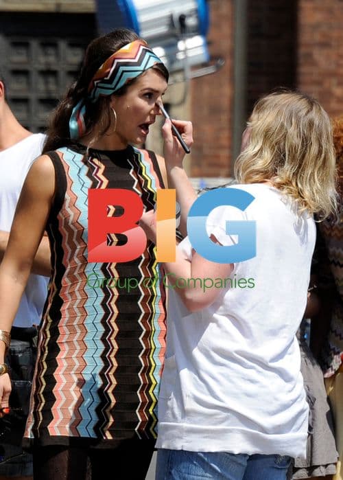 Carolina Crescentini and Margherita Missoni shooting Missoni commercial