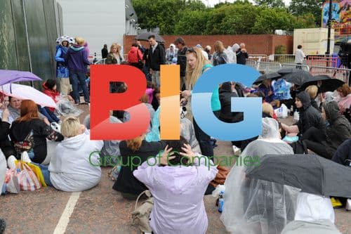 Take That Fans Queuing for Tour
