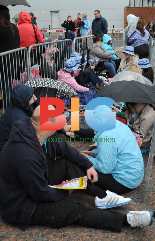 Take That Fans Queuing for Tour