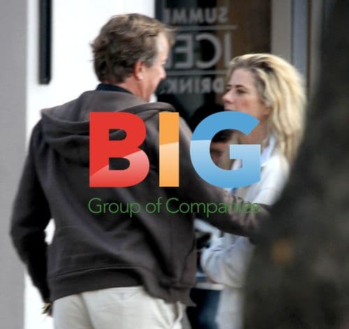 Imogen Stubbs Chatting on Phone in London