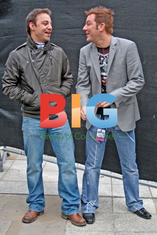 Radio Aire Presenters Backstage in Leeds