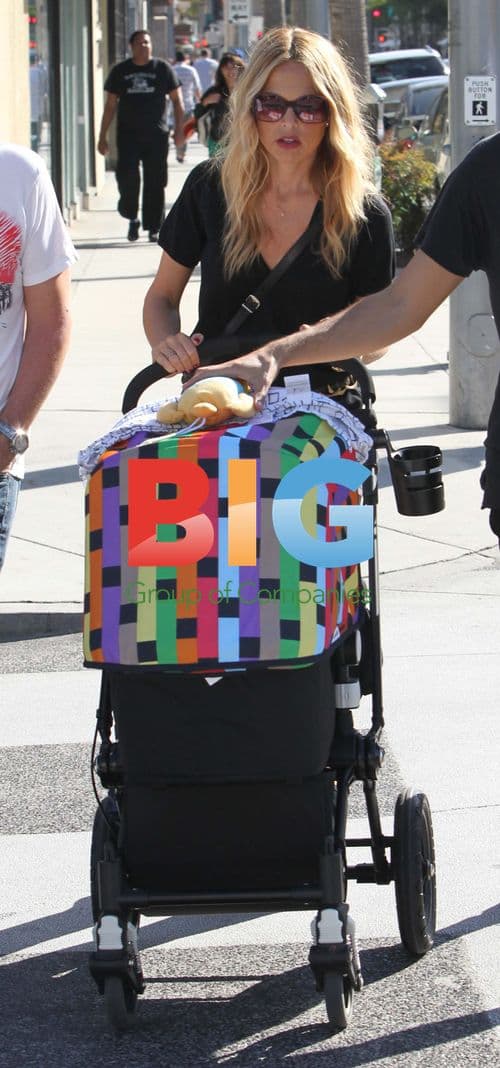 Rachel Zoe with Stroller in Beverly Hills