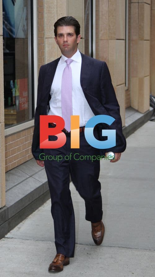 Donald Trump, Jr. Arriving for Apprentice Finale