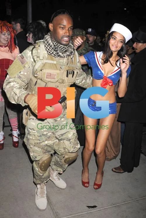 Tyson Beckford & Shanina Shaik at Heidi Klum's Halloween Party