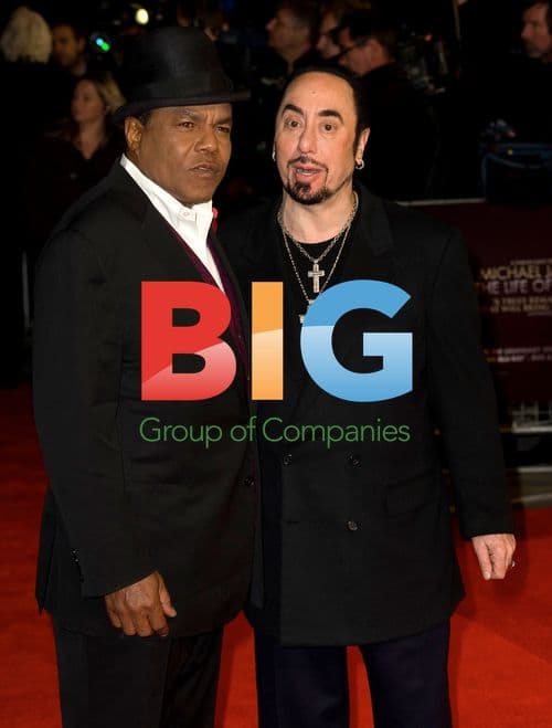 David Gest and Tito Jackson at Michael Jackson Premiere